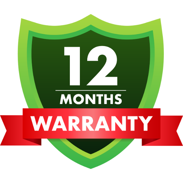 12 Month Warranty